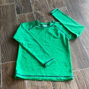 Hanna Andersson boys long sleeve swim shirt.